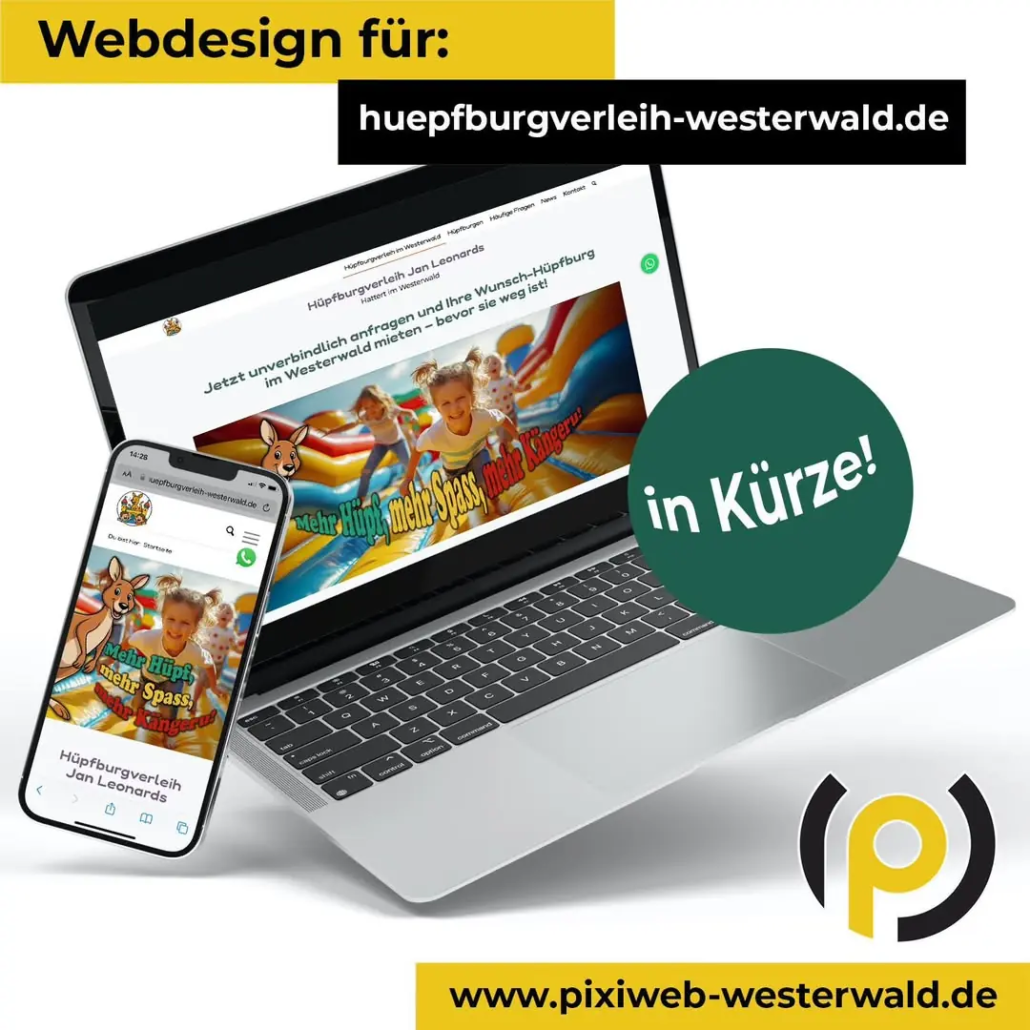 Webdesign Hüpfburgenverleih
